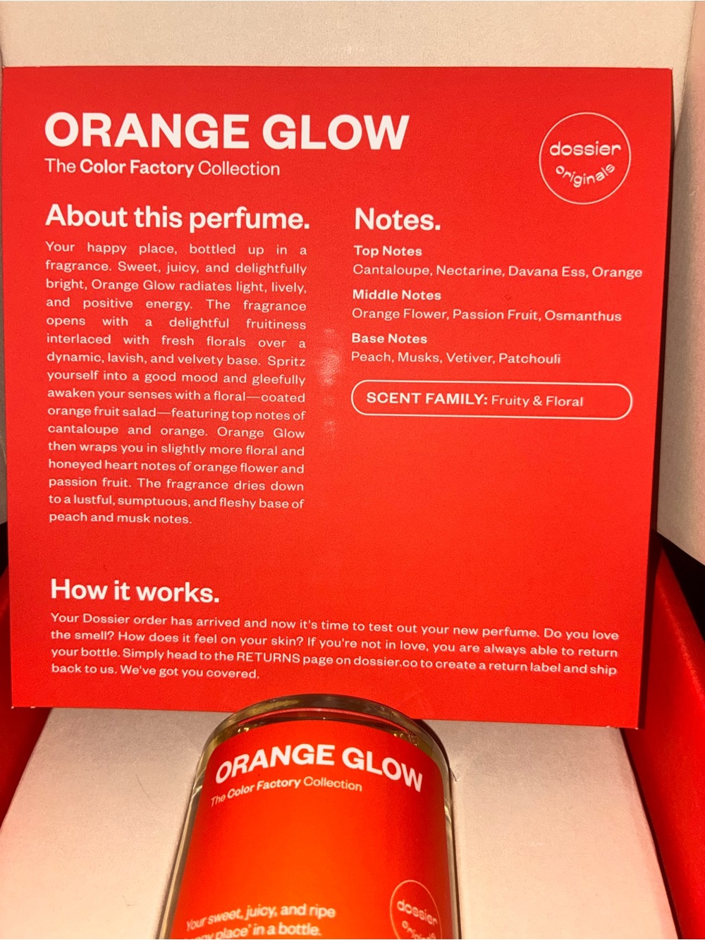 Orange Glow Fragrance (The Color Factory Collection)